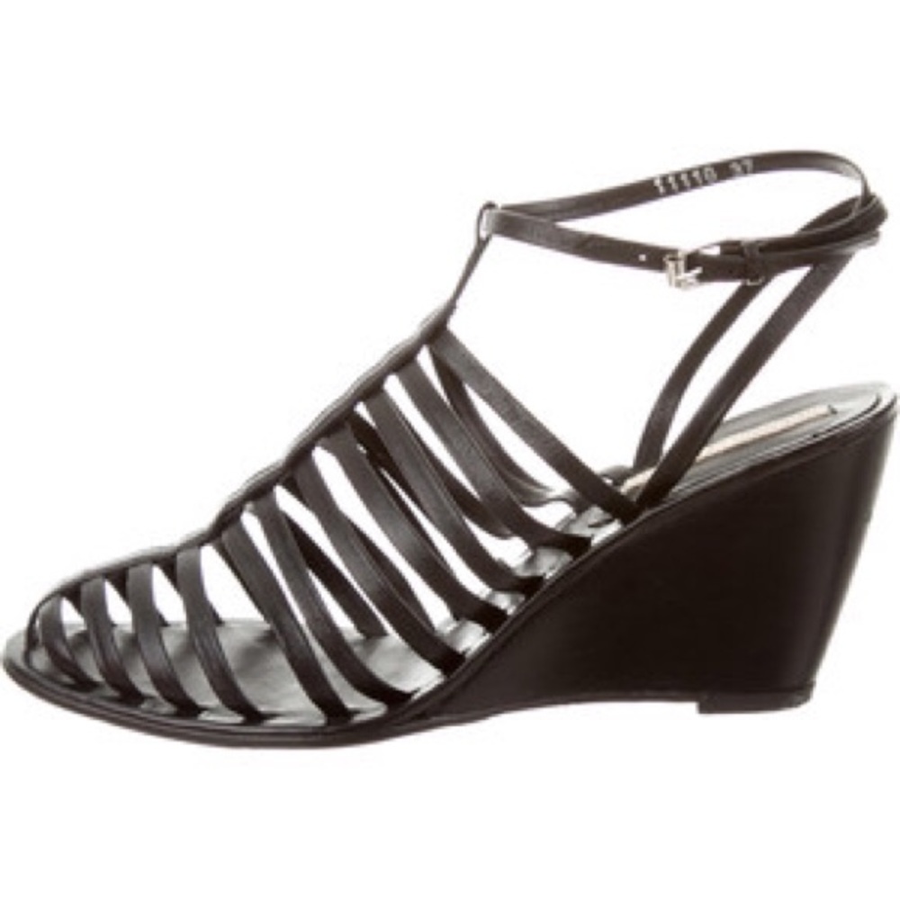 Opening Ceremony Black wedge sandals